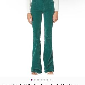 We The Free Forest Green Flare Corduroy Pants